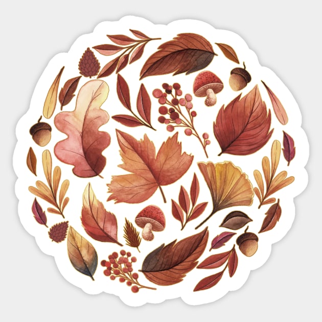 The Winds Of Autumn Have Returned Sticker by LittleBunnySunshine
